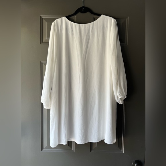 Lulu’s White Split Sleeve Swing Dress Size XL NWT - Picture 8 of 8